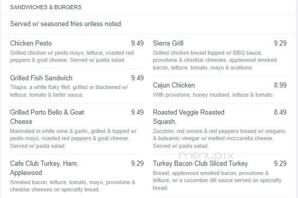 Silver Spoon Cafe - Naples, FL menu_pic