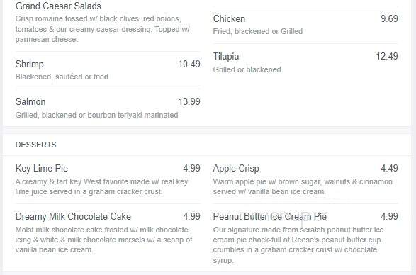Silver Spoon Cafe - Naples, FL menu_pic