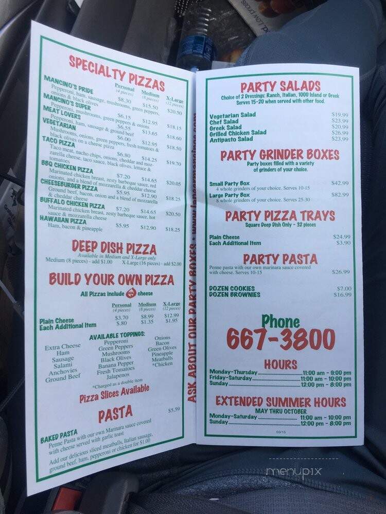 Mancino's Pizza & Grinders - Lapeer, MI