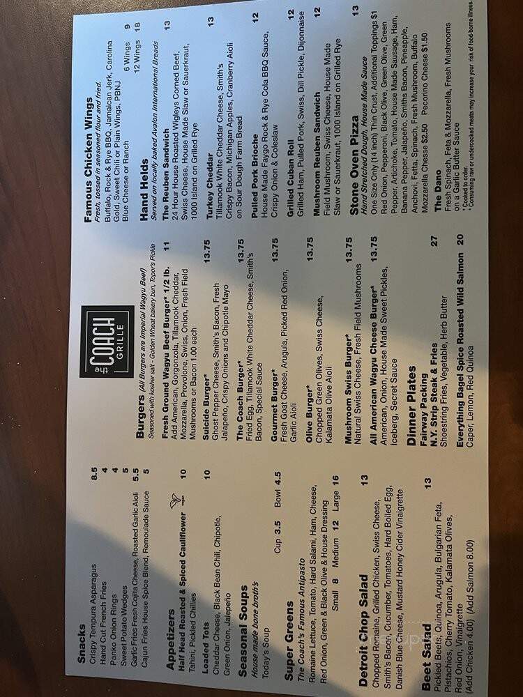 Coachman Lounge & Pizzeria - Madison Heights, MI menu_pic