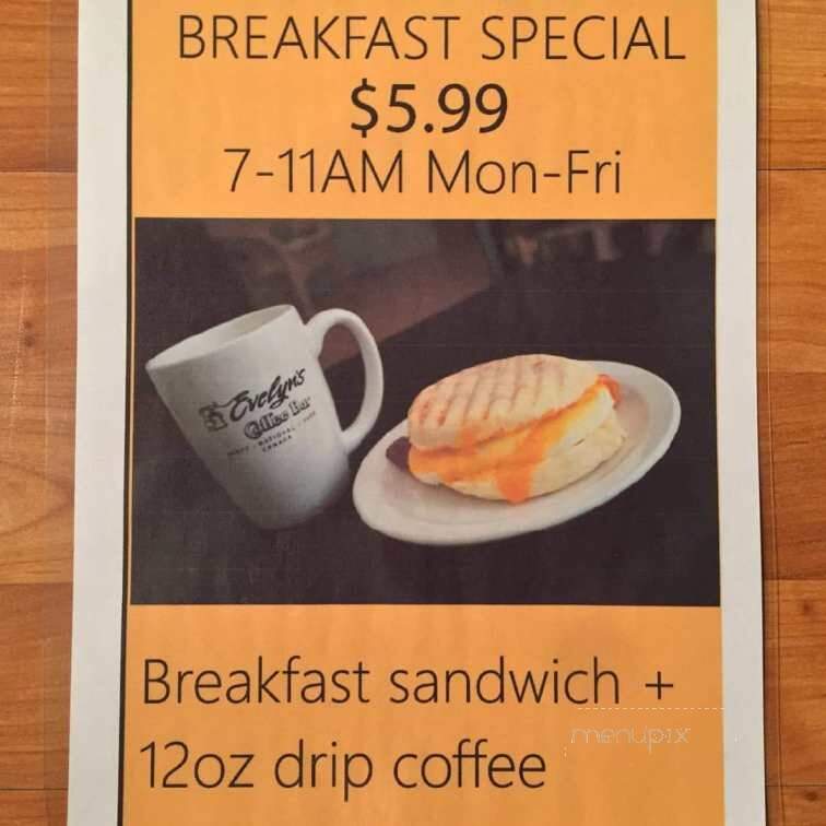 Evelyn's Coffee Bar - Banff, AB menu_pic