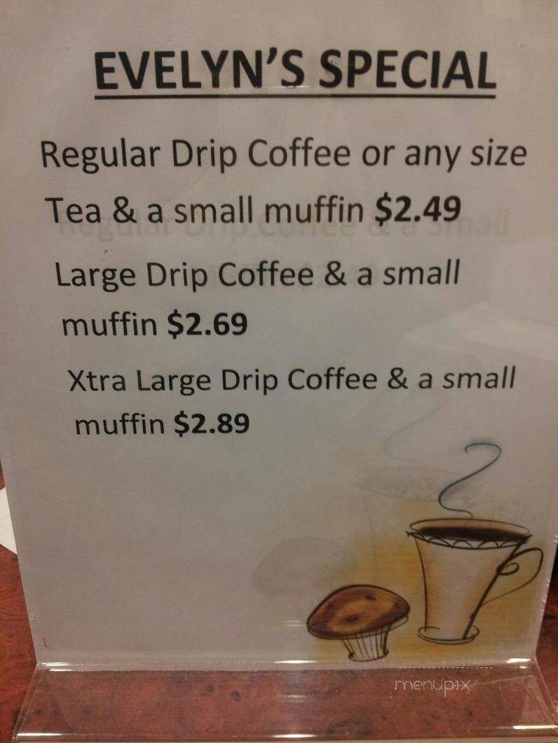 Evelyn's Coffee Bar - Banff, AB menu_pic