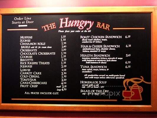 Evelyn's Coffee Bar - Banff, AB menu_pic