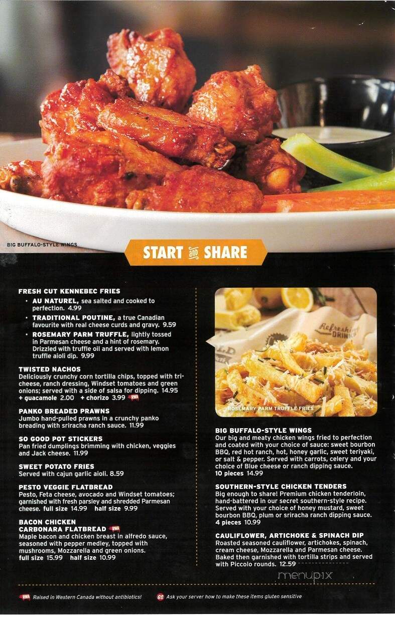 Ricky's - Nanaimo, BC menu_pic