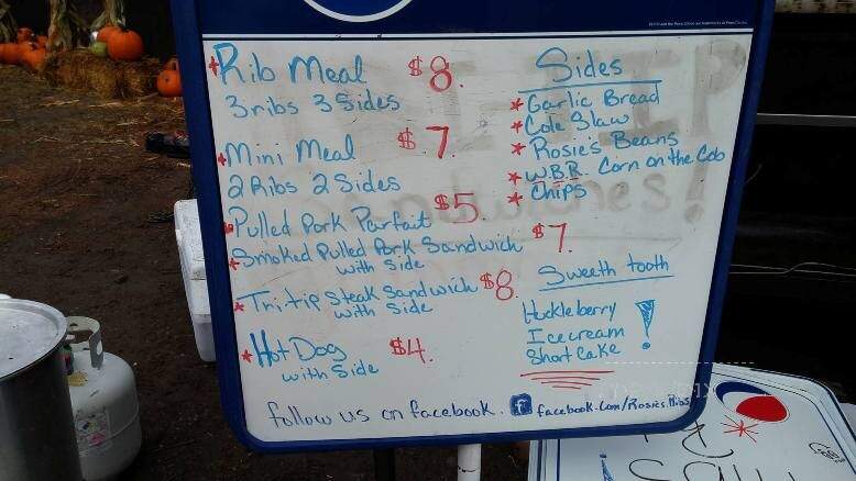 Rosie's Ribs - Lewiston, ID menu_pic