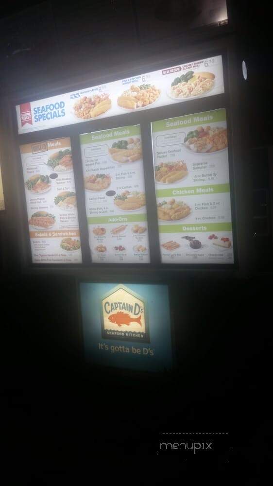 Captain D's Seafood - Bossier City, LA menu_pic