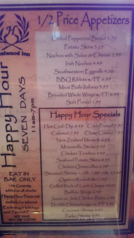 Hazelwood Inn - Baltimore, MD menu_pic