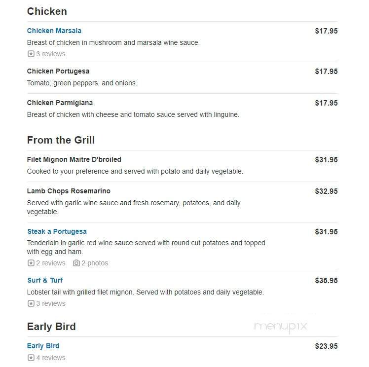 Nova Europa Restaurant - Silver Spring, MD menu_pic