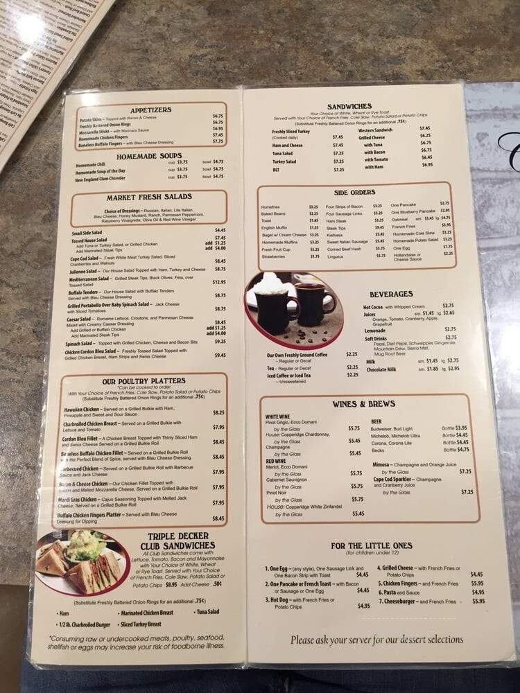 Cafe On The Common - Mansfield, MA menu_pic