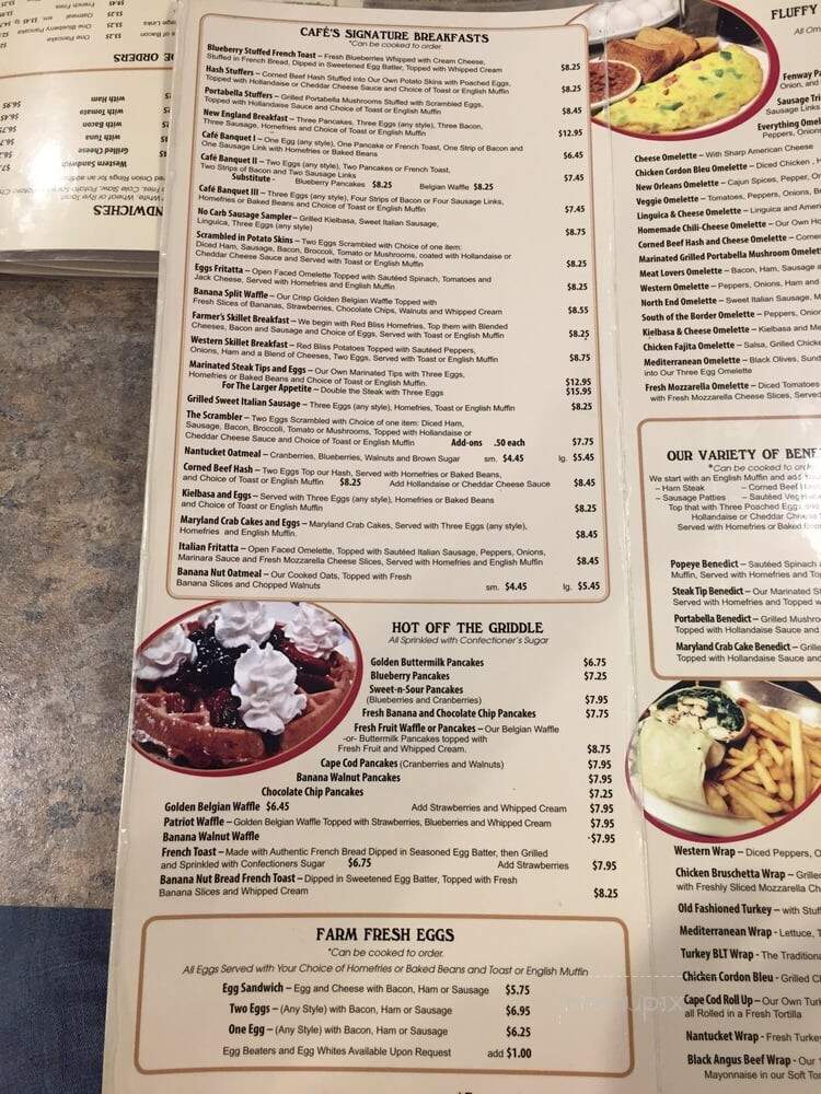 Cafe On The Common - Mansfield, MA menu_pic