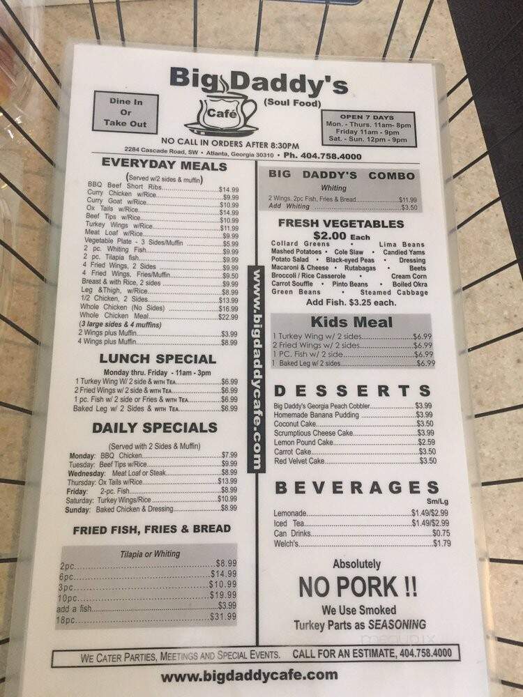 Big Daddy's Cafe - Atlanta, GA