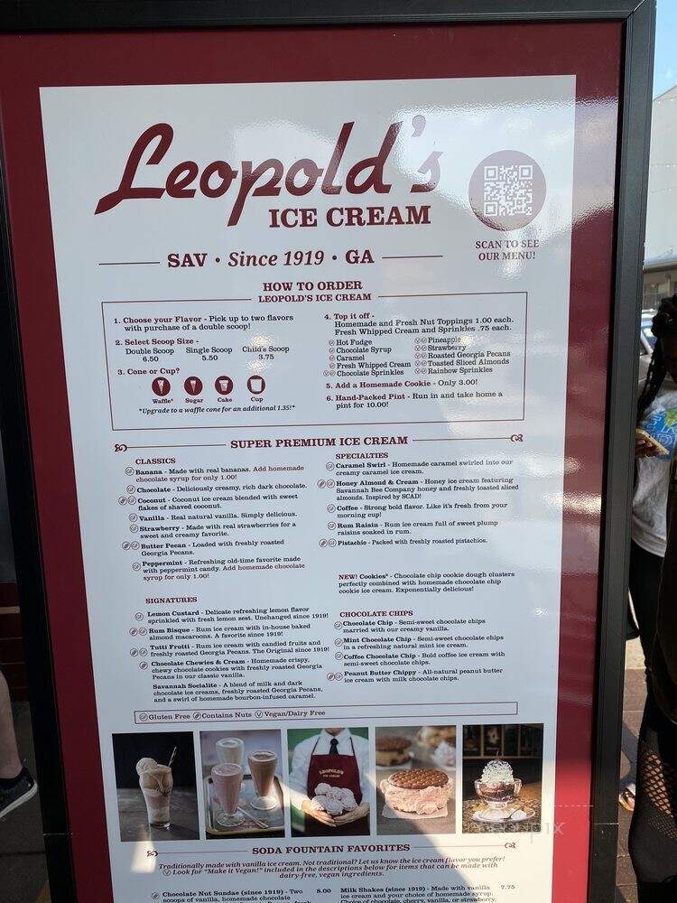 Leopold's Ice Cream - Savannah, GA