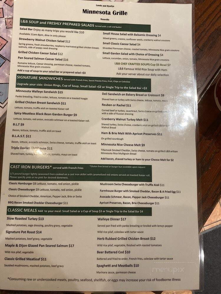 Byerly's Minnesota Grille - Chanhassen, MN menu_pic