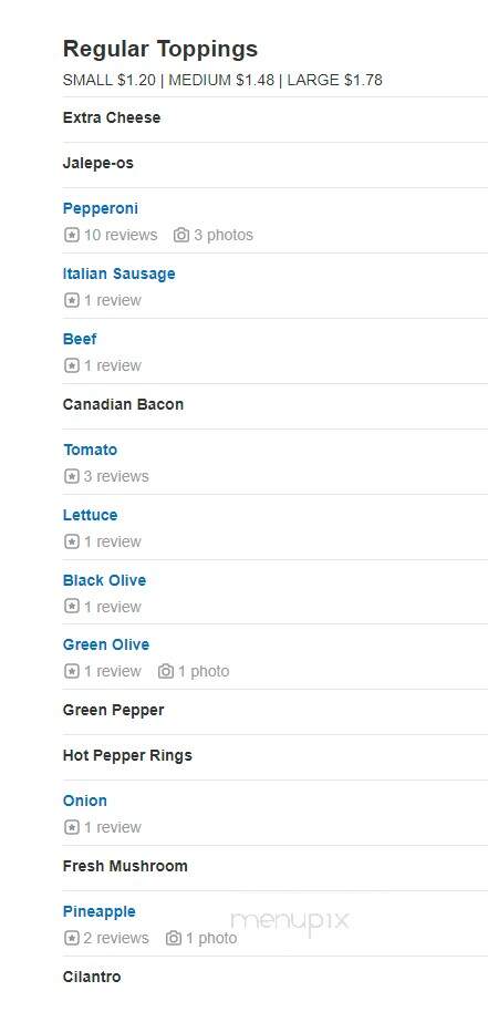 Gina Maria's Pizza - Minnetonka, MN menu_pic
