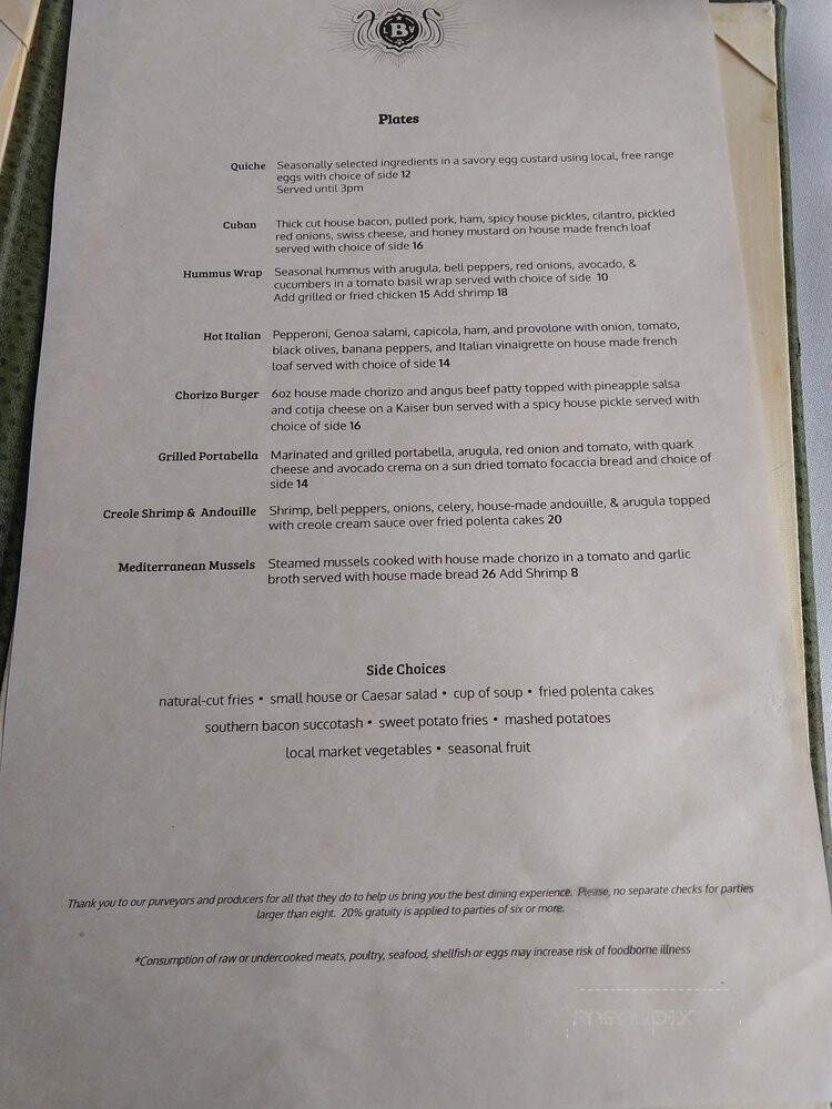 Les Bourgeois Vineyards - Rocheport, MO menu_pic