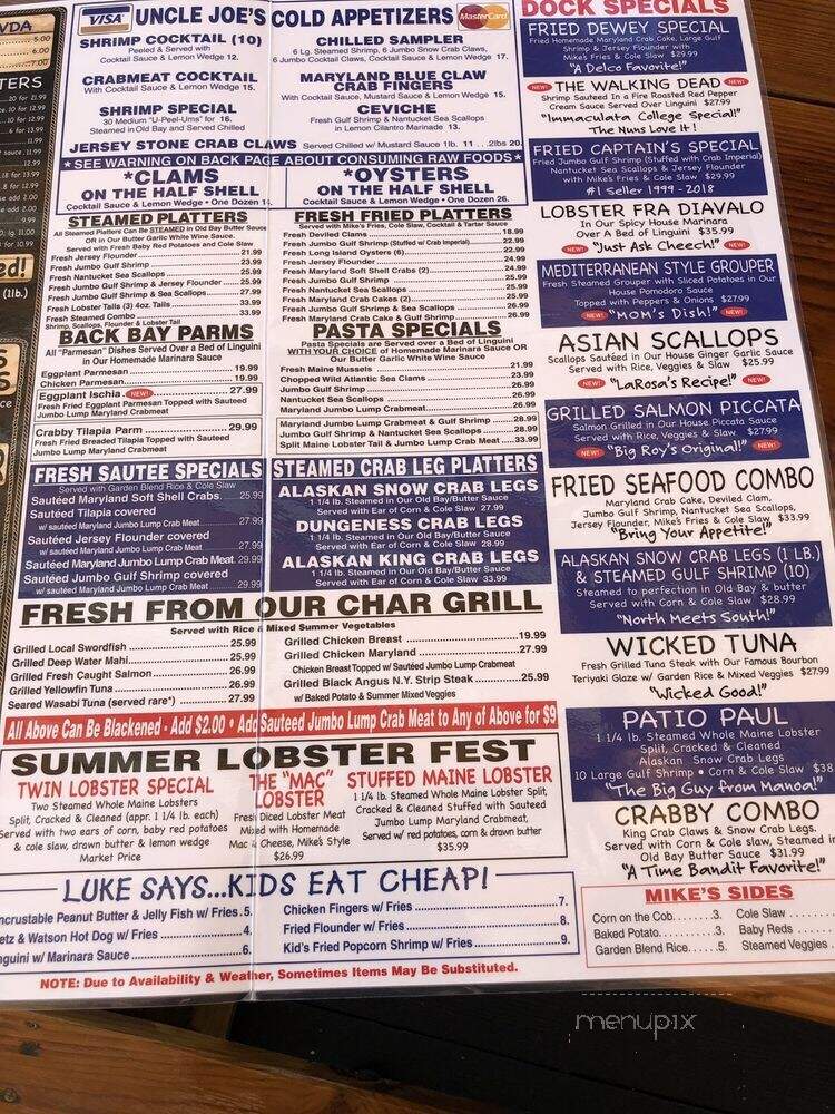 Mikes Fish & Seafood Market - Sea Isle City, NJ menu_pic