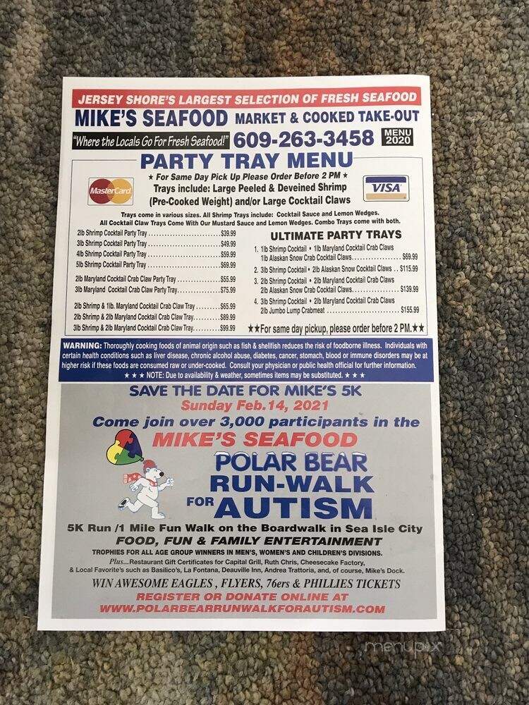 Mikes Fish & Seafood Market - Sea Isle City, NJ menu_pic