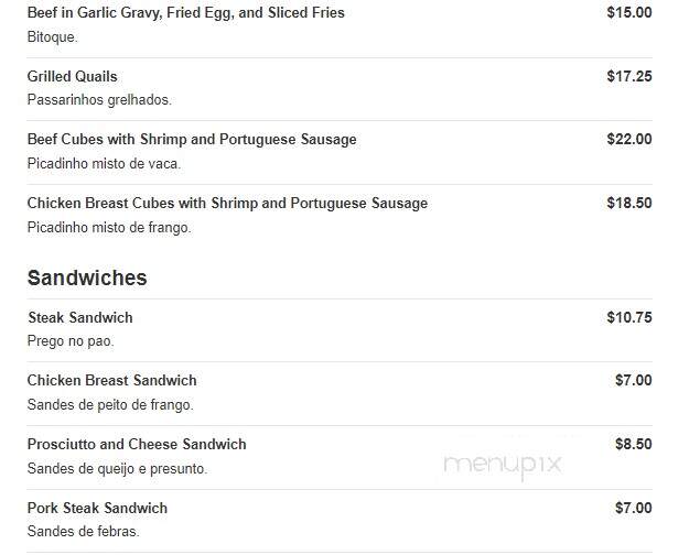 Portugal Express - Elizabeth, NJ menu_pic