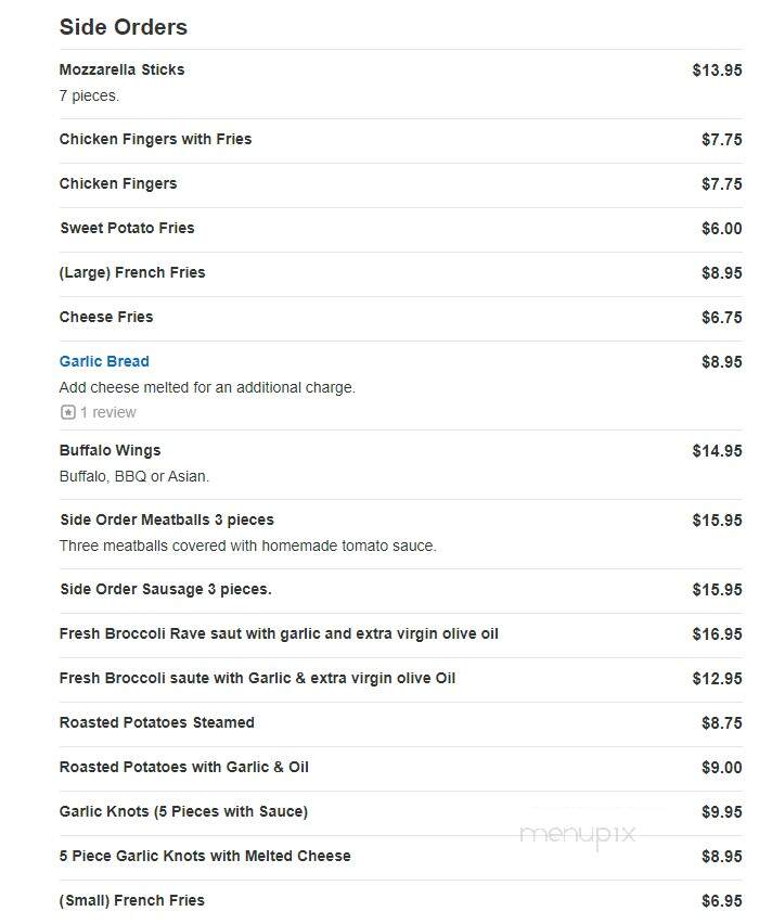 Termini Pizzeria Inc - Union City, NJ menu_pic