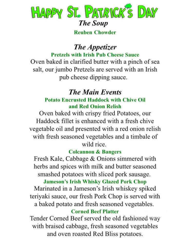 Olde Bryan Inn - Saratoga Springs, NY menu_pic