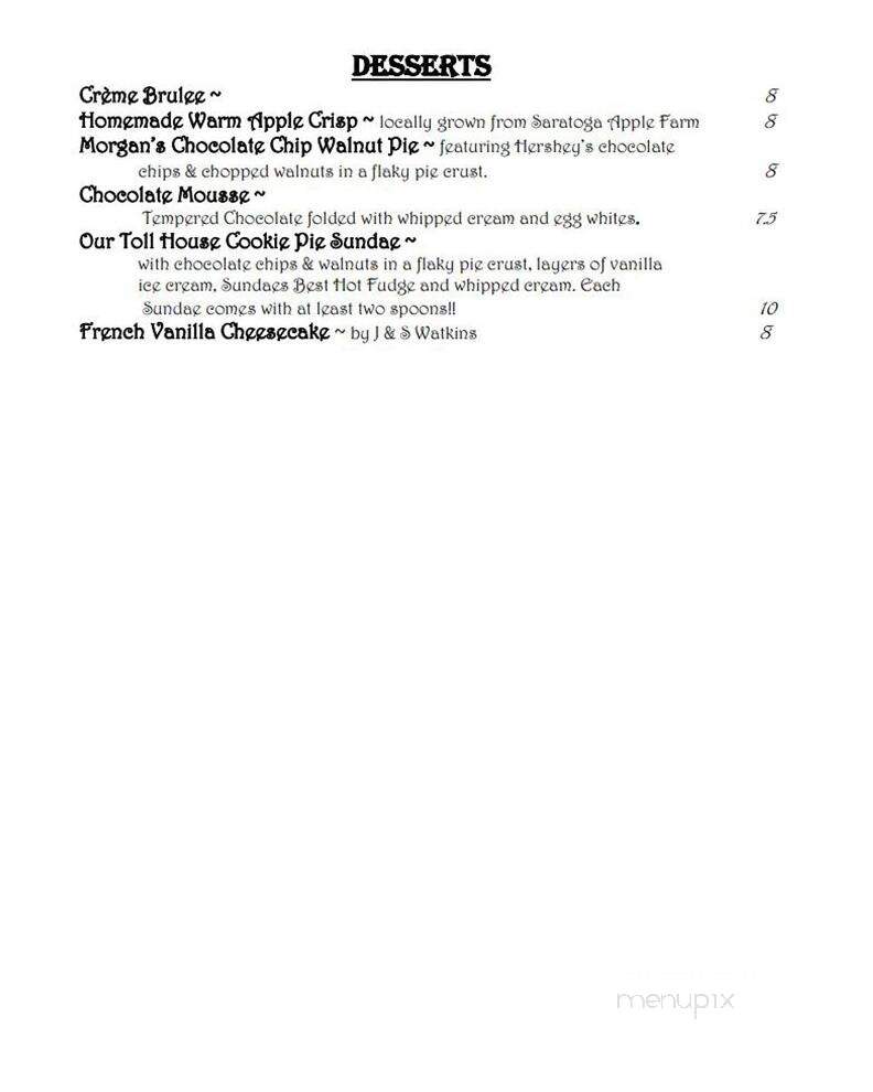 Olde Bryan Inn - Saratoga Springs, NY menu_pic