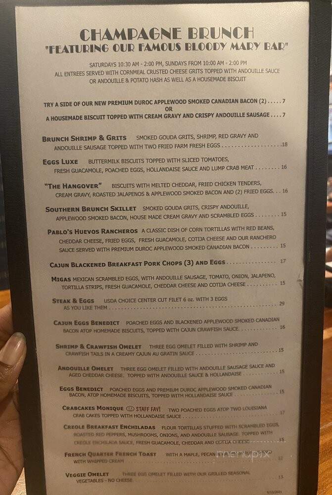 Pearl's Restaurant - Oklahoma City, OK menu_pic