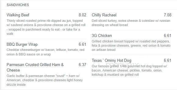 Foxchase Golf Club - Stevens, PA menu_pic