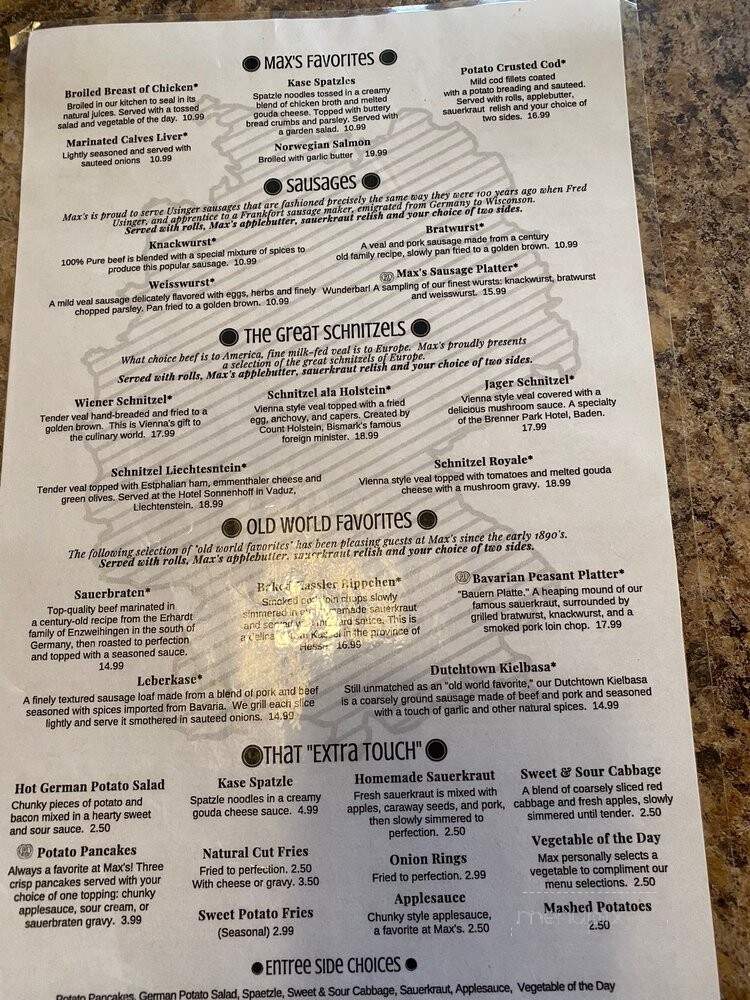 Max's Allegheny Tavern - Pittsburgh, PA menu_pic