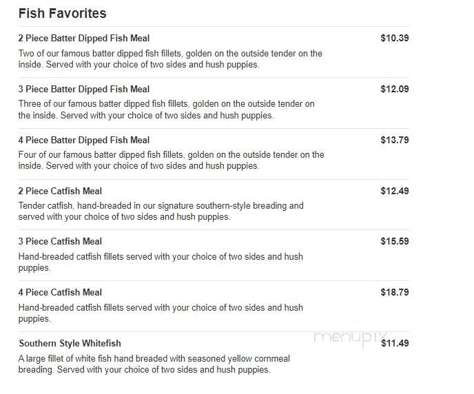 Captain D's Seafood - Lugoff, SC menu_pic