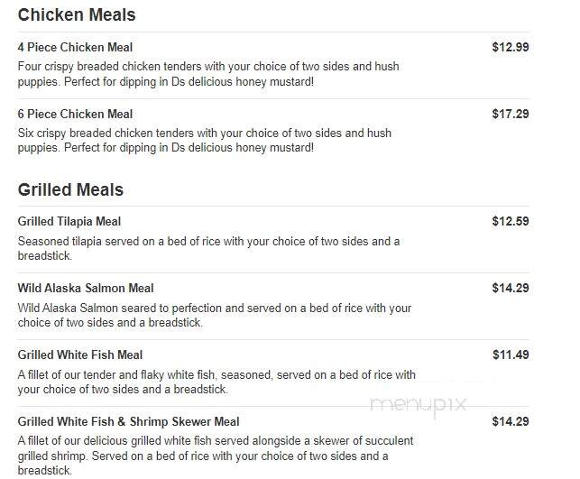 Captain D's Seafood - Lugoff, SC menu_pic