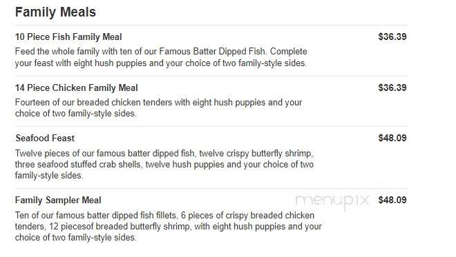 Captain D's Seafood - Lugoff, SC menu_pic