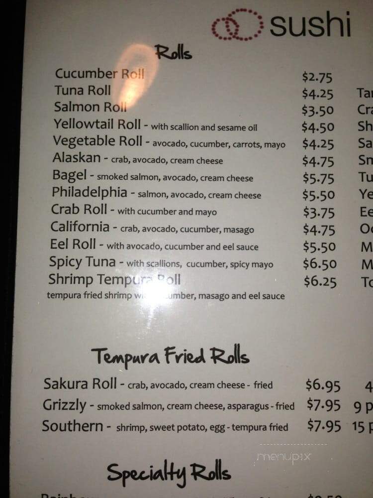 Sakura Japanese Steakhouse - Rock Hill, SC menu_pic