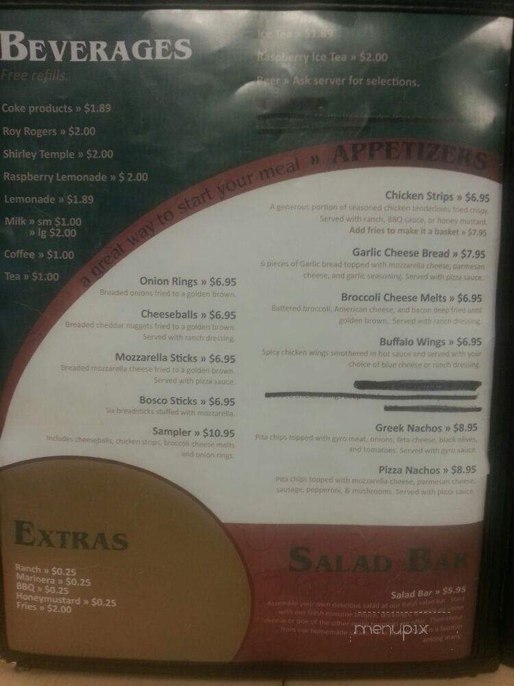 George's Pizza & Steakhouse - Brookings, SD menu_pic