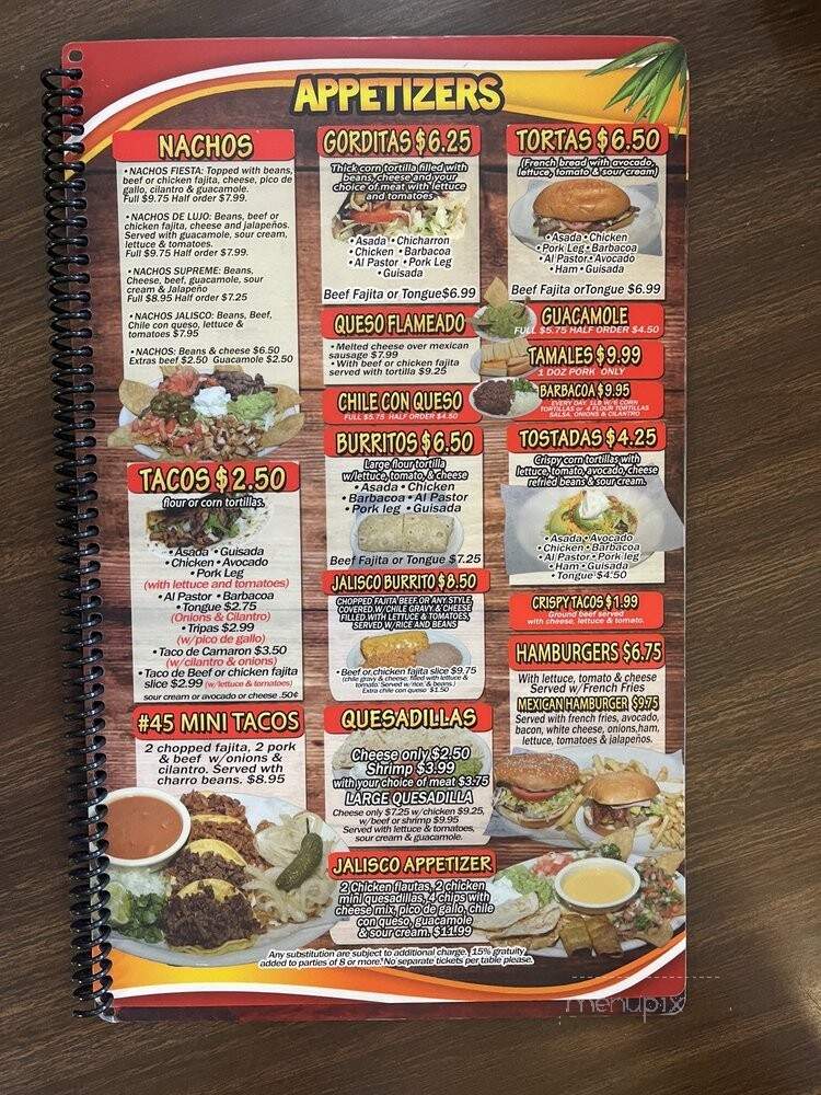 Taqueria El Jaliciense - Texas City, TX menu_pic