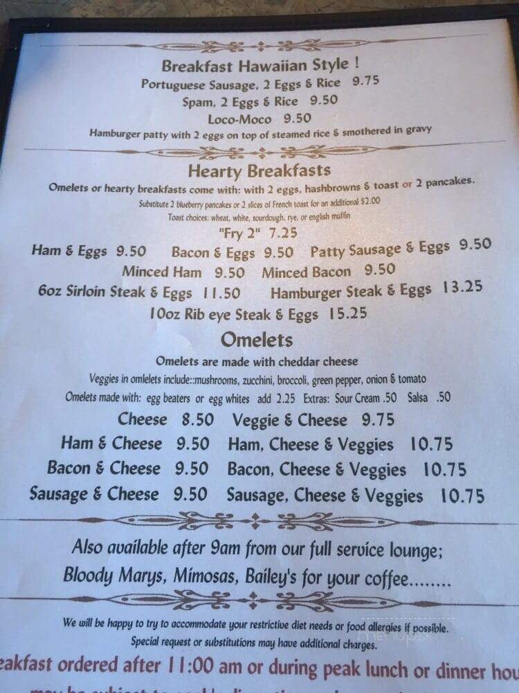 Freeland Cafe - Freeland, WA menu_pic
