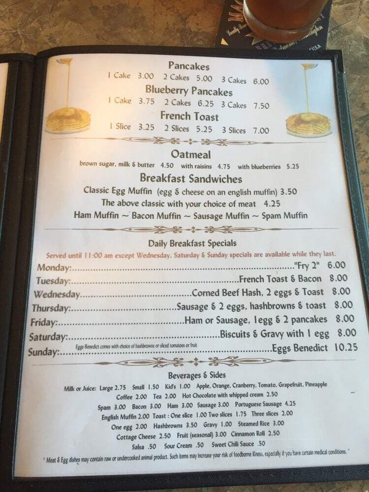 Freeland Cafe - Freeland, WA menu_pic