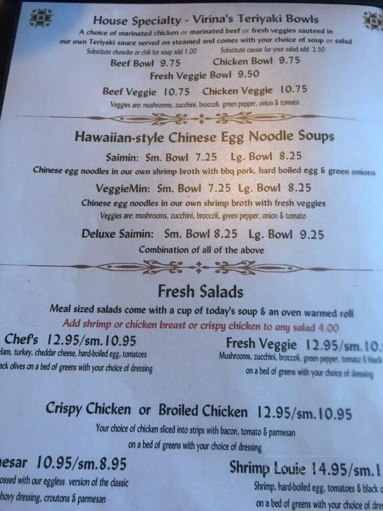 Freeland Cafe - Freeland, WA menu_pic