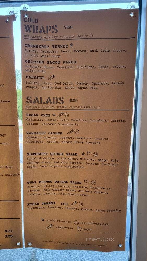 Out & Out Custard & Sandwiches - Cedarburg, WI menu_pic