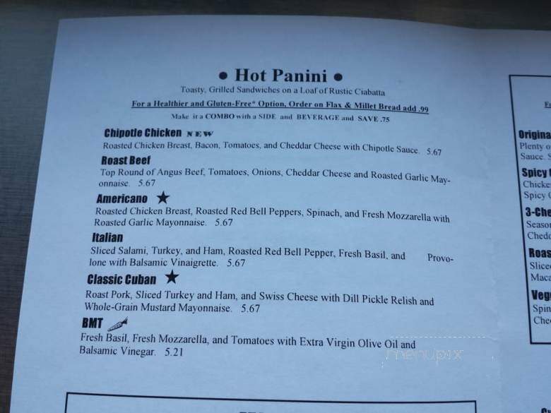 Out & Out Custard & Sandwiches - Cedarburg, WI menu_pic