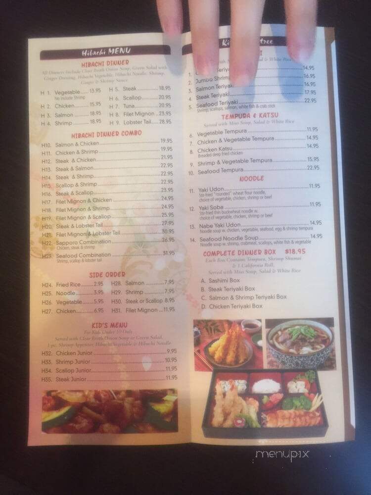 Sapporo Japanese Restaurant - Hudson, WI menu_pic