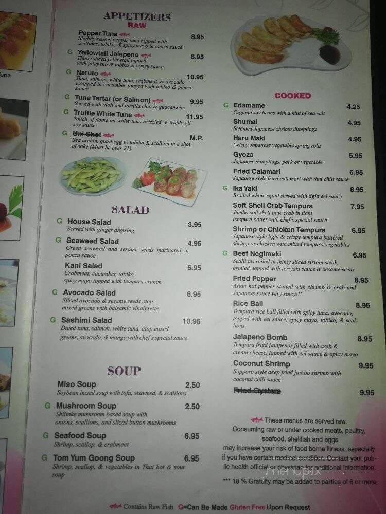 Sapporo - Rock Springs, WY menu_pic