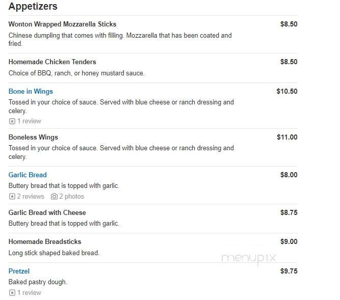 On The Edge - Greenfield, WI menu_pic