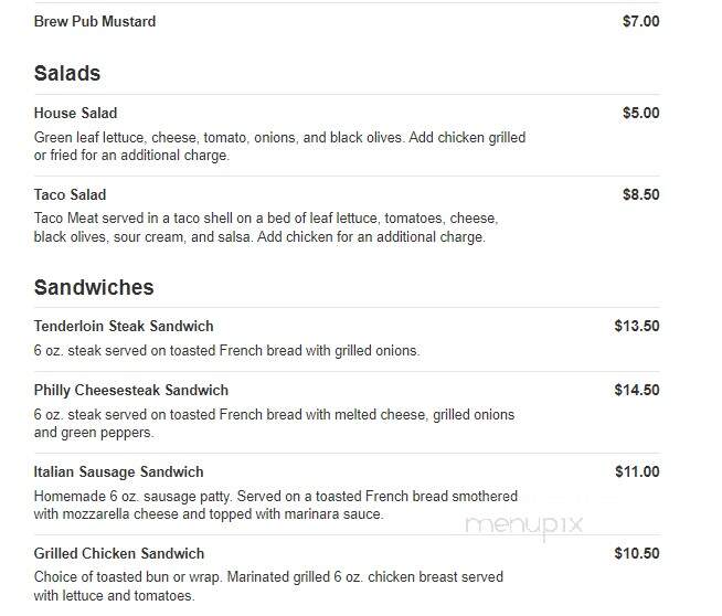 On The Edge - Greenfield, WI menu_pic