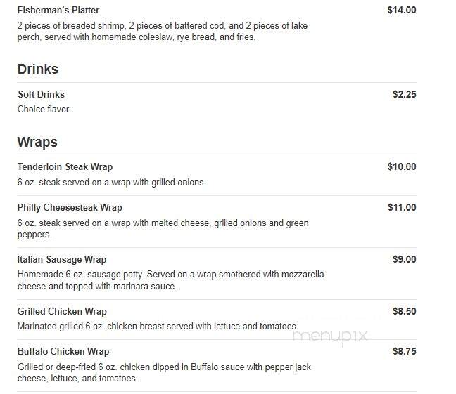 On The Edge - Greenfield, WI menu_pic