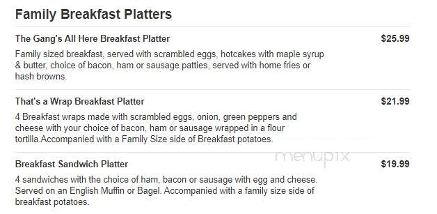 Valley Dairy Restaurant - Mount Pleasant, PA menu_pic