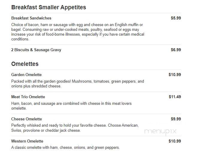 Valley Dairy Restaurant - Mount Pleasant, PA menu_pic