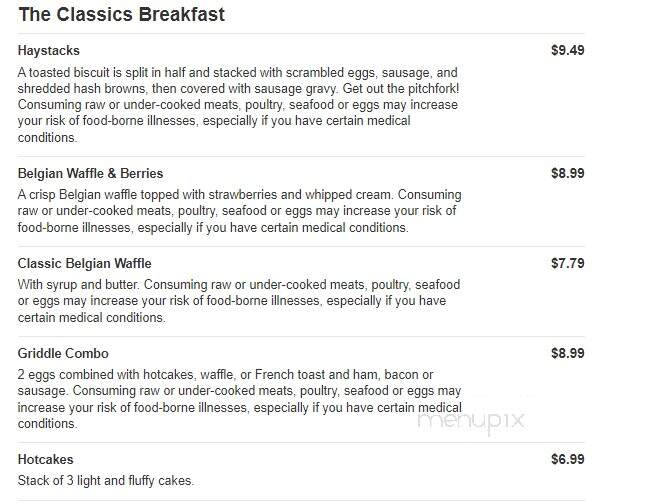 Valley Dairy Restaurant - Mount Pleasant, PA menu_pic