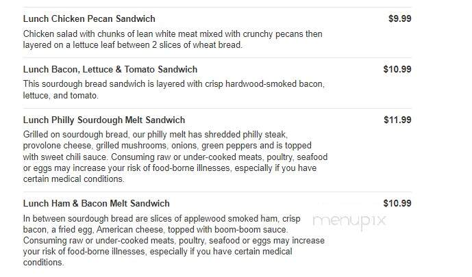 Valley Dairy Restaurant - Mount Pleasant, PA menu_pic