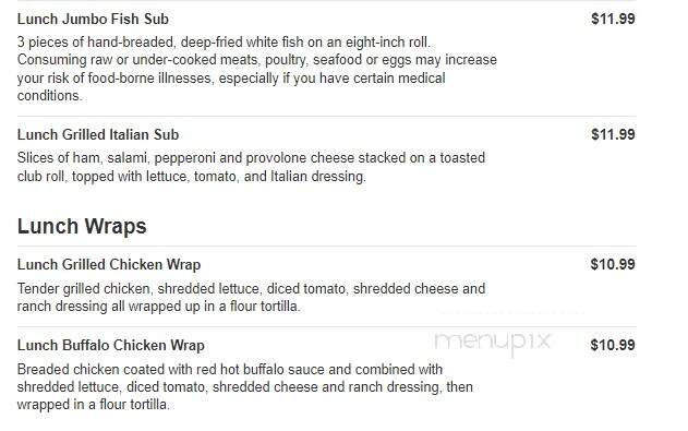 Valley Dairy Restaurant - Mount Pleasant, PA menu_pic