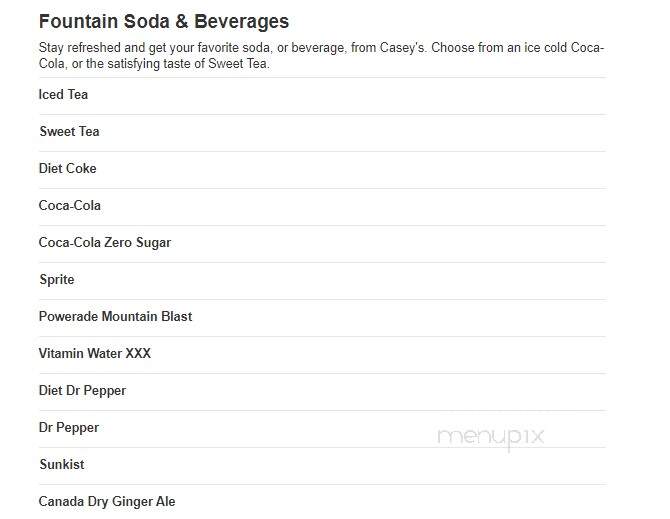 Casey's General Store - Nevada, MO menu_pic